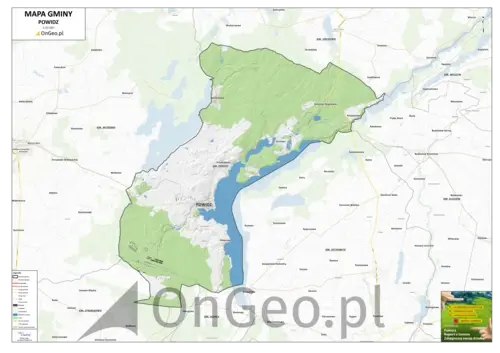 Mapa gminy Powidz